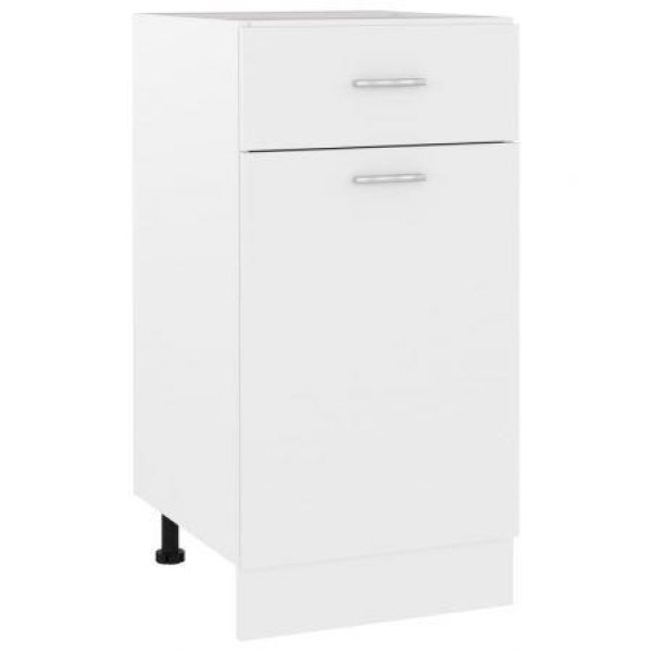 Drawer Bottom Cabinet White 40x46x81.5 Cm Chipboard.