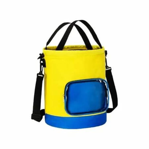 Drawstring Toy Storage Bag Compatible with Building Bricks,Magnetic Tiles,Puzzles,Board Games,Construction Toy Carrying Bag for Home,Travel