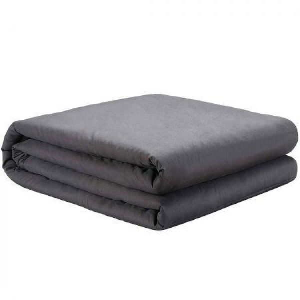 DreamZ 7KG Weighted Blanket Promote Deep Sleep Anti Anxiety Single Dark Grey