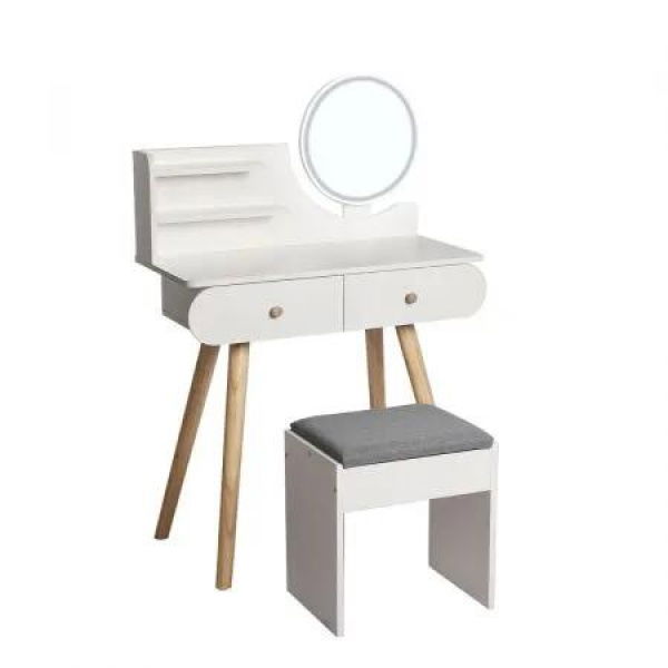 Dressing Table Stool LED Mirror