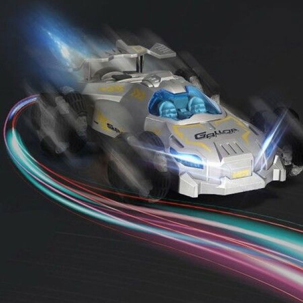 Drift Spray RC Racing Silver Car 2.4G Radio Remote Control Car Off-Road High Speed Rechargeable (Silver)