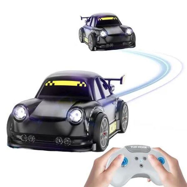 Drifting RC Car for Kids, 2.4GHz Remote Control Racing Car with Lights, Sound Effects, Follow and Escape Modes Toy Vehicle for Boys and Girls