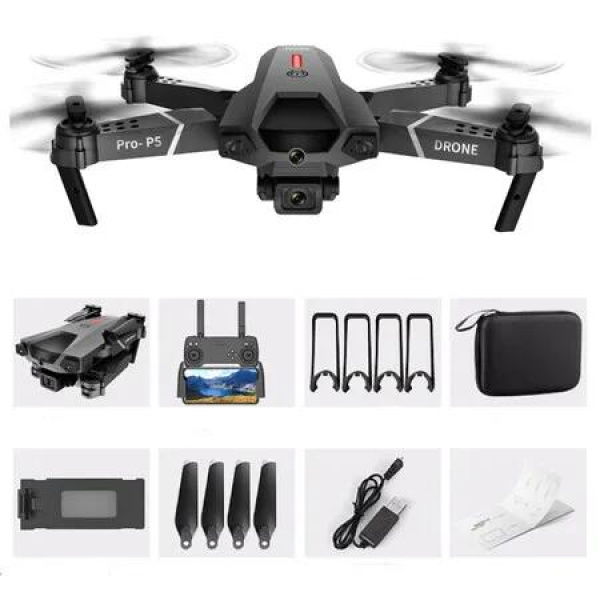 Drone 4K Dual Camera P5 Professional Aerial Photography Infrared Obstacle Avoidance Quadcopter RC Helicopter Toy Remote Control Fun