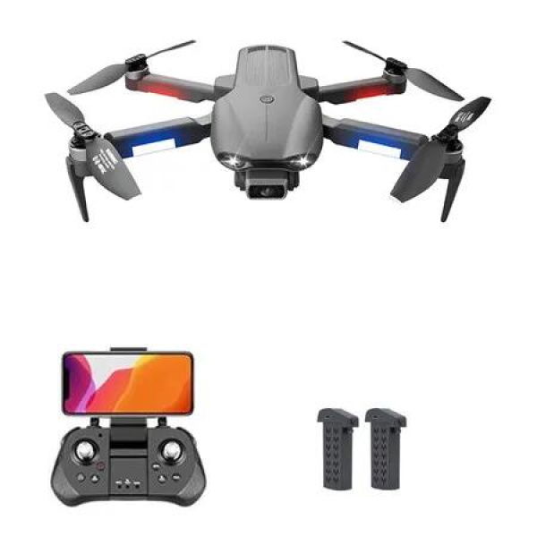 Drone with 6K Dual HD Camera, GPS Professional Aerial Photography Brushless Motor Foldable Quadcopter Distance 2KM with 2 Batteries