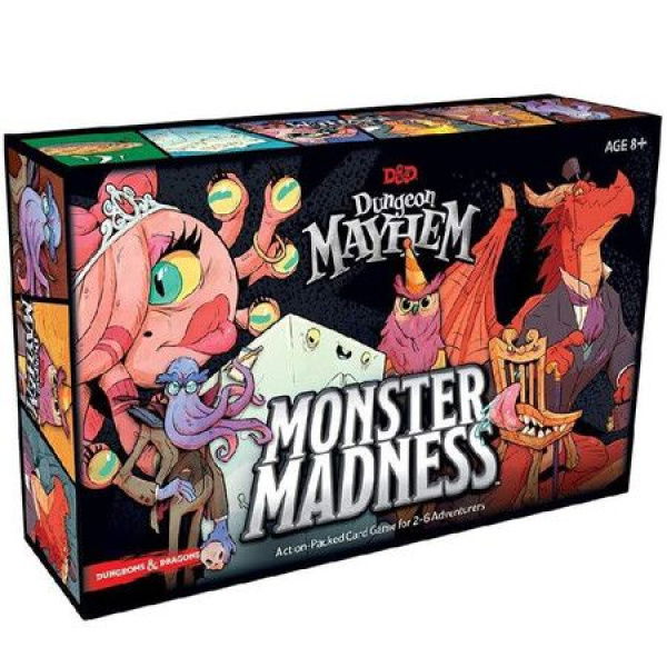 Dungeon Mayhem: Monster Madness | Dungeons & Dragons Card Game | 6 Decks | 2-6 Players