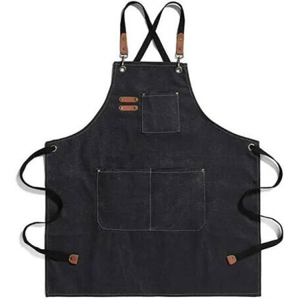 Durable Canvas Chef Apron for Men and Women - Perfect for Cooking and Kitchen Use