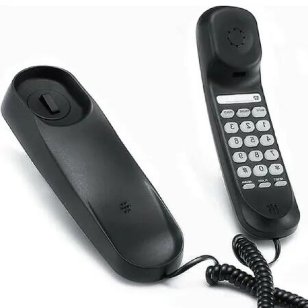 Durable Landline Phone with HD Sound for Crystal-Clear Calls in Office and Home (Black)