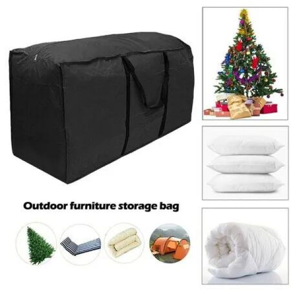 Durable Oxford Cloth Christmas Tree and Outdoor Cushion Storage Bag Container Protect Your Holiday Treasures-small size