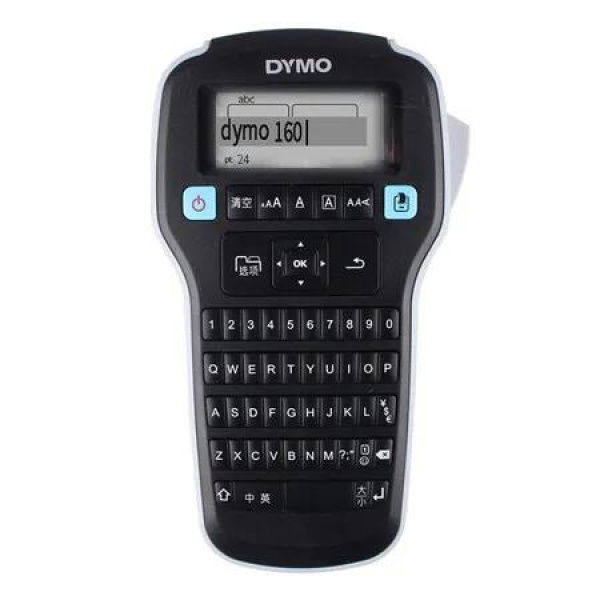DYMO LM160 Handheld Label Maker Printer QWERTY Keyboard 6/9/12mm D1 Tape Home Office Christmas Gift COL Black