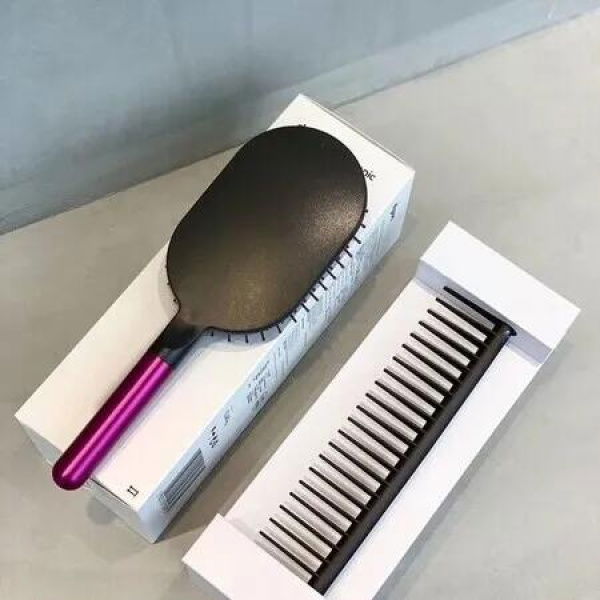 Dyson Compatible Comb Brush Set - Wide Tooth Hair Comb, Air Detangling Rake, and Massaging Sharon Brush for Tangle-Free Hair