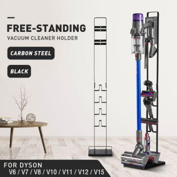 Dyson Vacuum Stand Rack Cleaner Accessories Holder Free Standing V6 V7 V8 V10 V11 V12 V15 Black