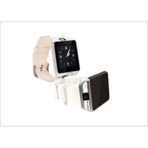 DZ09 Bluetooth Smar Twatch GSM SIM Card For Android Phone - Silver White