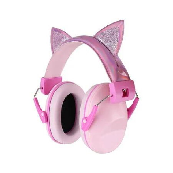 Ear Defenders Children, Kids Ear Defenders for Autism, Toddler, Children Age 3 to 16 Years Old for Concerts, Air Shows, 28dB SNR, Pink