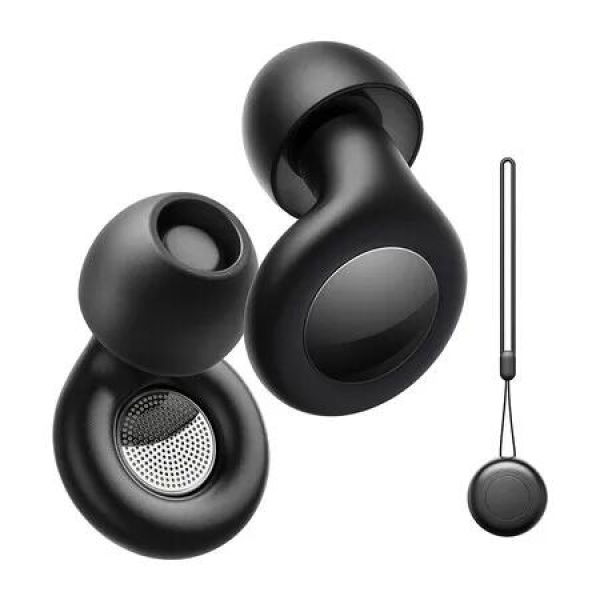 Ear Plugs for Sleeping Noise Cancelling, Reusable Silicone Ear Plugs for Noise Reduction, Earplugs for Sleep, Concerts, Travel, Snoring, One Size, Black