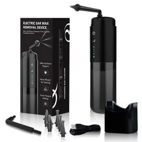 Ear Wax Removal Kit Electric Cleaning Tool Irrigation Washing System Earwax Cleaner Safe Gentle Hygiene Care Accessories
