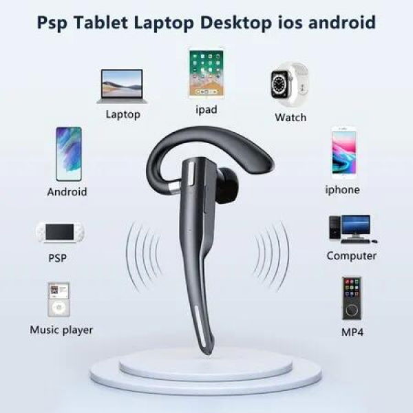 Earpiece for Cell Phones V5.1 Headset,Lightweight and comfortable design