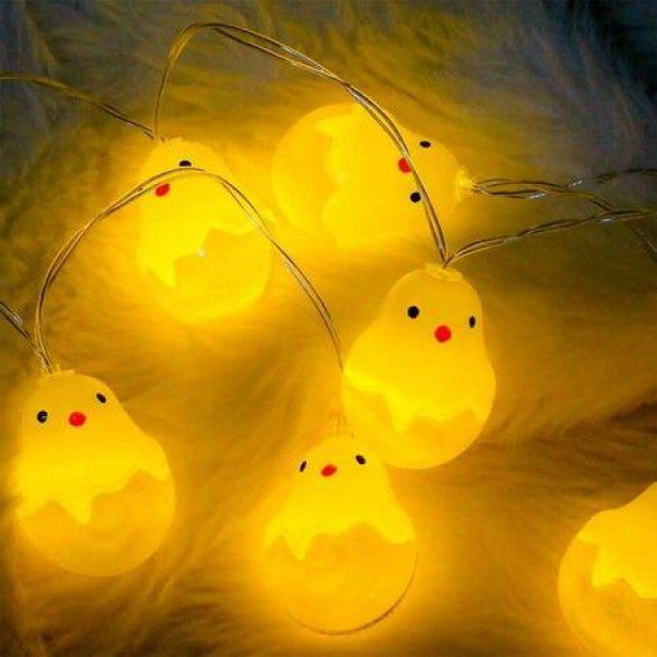 Easter String Lights 11.5 Ft 20 LED Fairy String Lights Egg String Lights For Home Party Decoration.