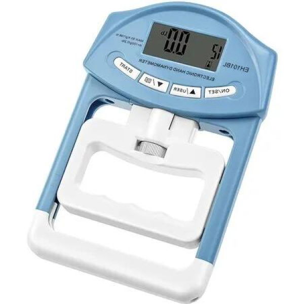 Easy-to-read Digital Hand Dynamometer with 198 Lb / 90 Kg Capacity Measure Your Grip Strength Accurately(Blue)