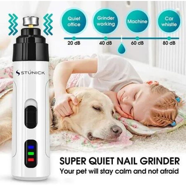 Effortlessly Dog Nail Grinder for All Sizes - Easily Trim and Smooth Nails at Home