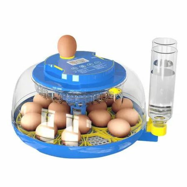 Egg Incubator Hatching Chick Automatic Turning Stop Candler Hatch Days Humidity Display Control 18 Egg Poultry