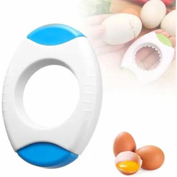 Egg Shell Opener for Hard Boiled Eggs, Egg Peeler Tool Topper Cutter Tool, Kitchen Gadgets for Baking and Cooking, Blue
