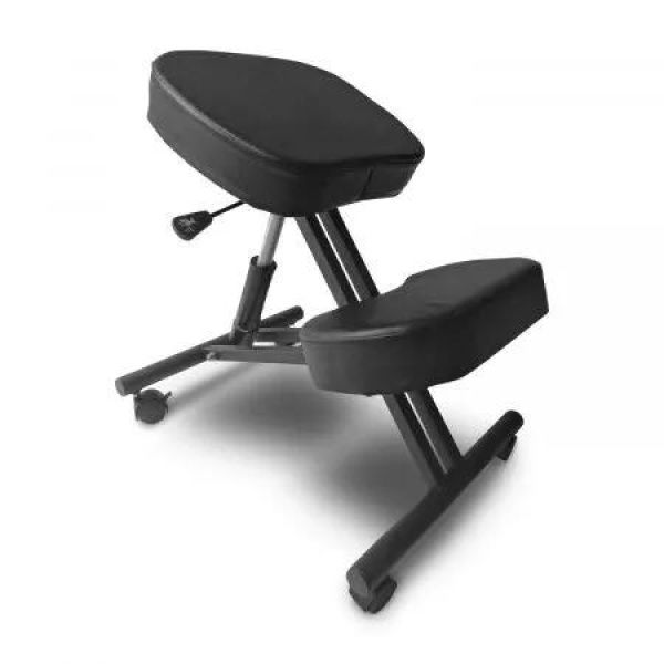 EKKIO Adjustable Ergonomic Office Kneeling Chair (Black) EK-KC-100-TH