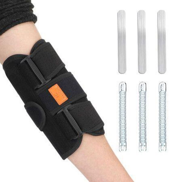 Elbow Brace Elbow Immobilizer Stabilizer Support Brace/Splint For Men And Women (Black)