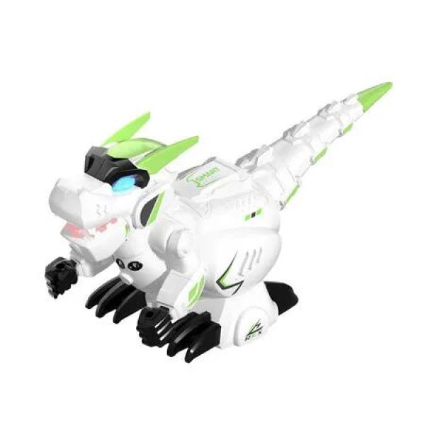 Electric Dino Remote Control Gesture Sensing Robot Kids Toys with 360 Degree Rotation and Sound Light for Kids(Green)