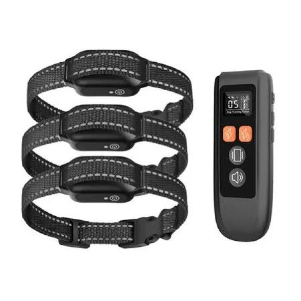 Electric Dog Training Collar with Remote for 2 Dogs Waterproof Correction Collar Ecollars Beep Dog E Collar with Controller Sercurity Lock for All Breed