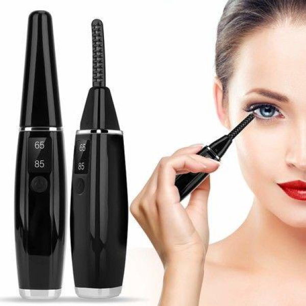 Electric Eyelash Curler USB Rechargeable 2 Temperature Heating LED Display