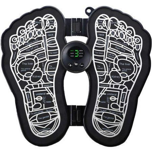 Electric Foldable Foot Massager EMS Feet Massage For Circulation Boost Muscle Pain Relief Portable Mat USB Rechargeable