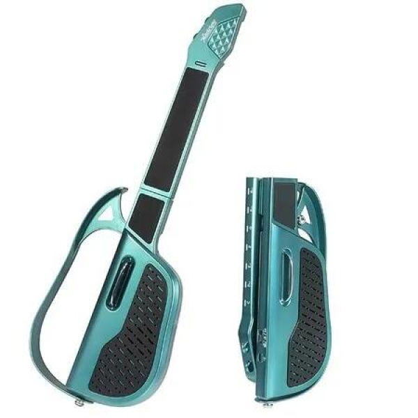 Electric Guitar Toy,Kids Guitar Musical Instrument Toy,Stringless Foldable Three Tones Switch Guitar For 3+ Boys Girls Christmas Birthday Gifts,Green