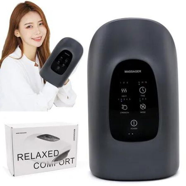 Electric Hand Massager Air Compression Hot Compress Warm Palm Finger Arthritis Finger Numbness Heated Muscle Relaxation