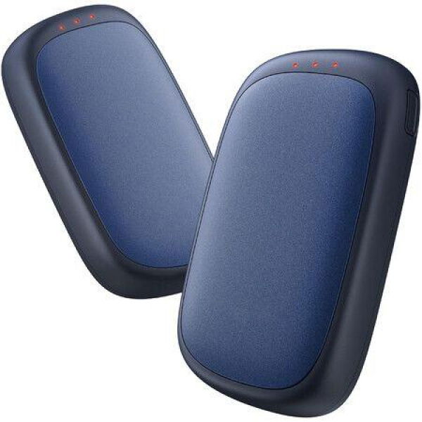 Electric Hand Warmers Rechargeable 2 Pack Magnetic Pocket Heater Handwarmers with AI Chips,Portable Hunting Gear,Reusable Winter Essentials,Blue