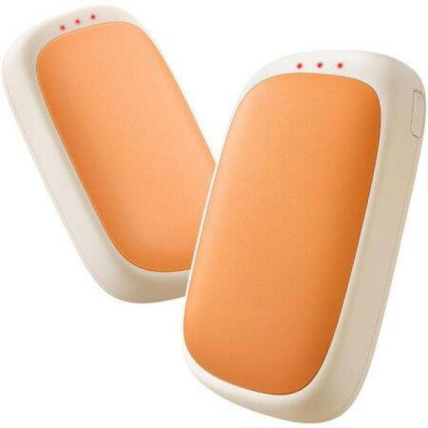 Electric Hand Warmers Rechargeable 2 Pack Magnetic Pocket Heater Handwarmers with AI Chips,Portable Hunting Gear,Reusable Winter Essentials,Yellow