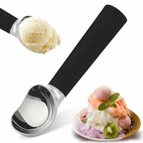 Electric Heated Ice Cream Scoop Rechargeable Icecream Scoop with LED Display,IP67 Waterproof,Professional lce Cream Scoop for Hard lce Cream