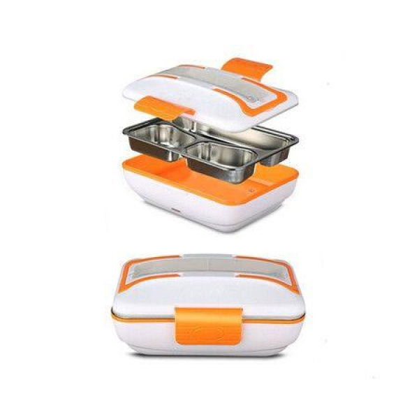 Electric Heating Lunch Box With Stainless Steel Container 12V 24V Only Car Plug