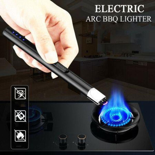 Electric Lighter Rechargeable Arc Lighter With LED Battery Flexible Neck USB Lighter For Light Candles Gas Stoves Camping Barbecue BBQ