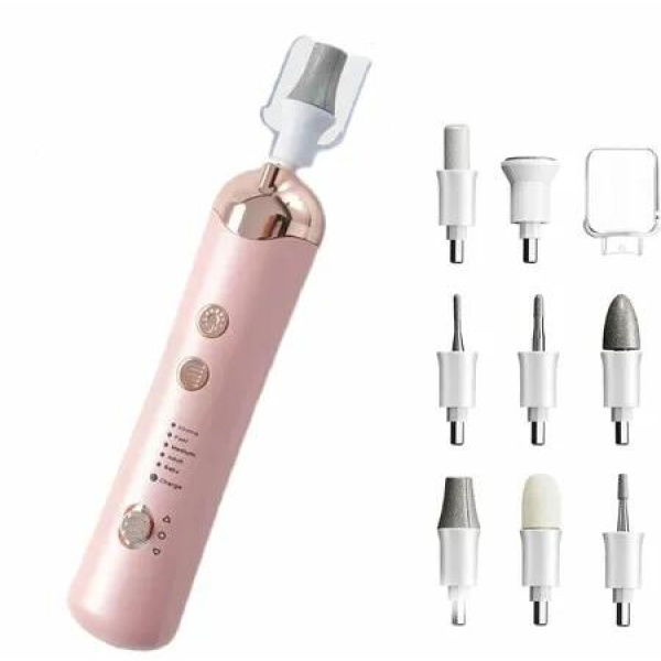 Electric Manicure Pedicure Set Kit Cordless Nail File Rechargeable Nail Pedicure Tools for feet,5 Speeds Hand Foot Care Nail Drill