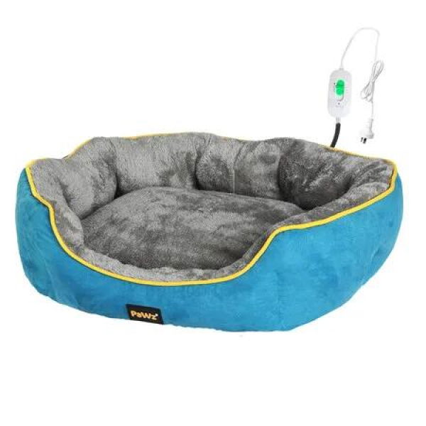 Electric Pet Heater Bed Heated S Blue Small