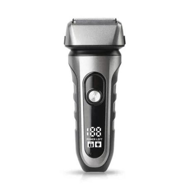 Electric Razor for Men, Cordless Rechargeable with Pop Up Trimmer, Lightweight Handheld Design