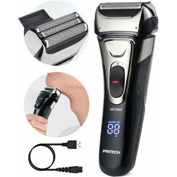 Electric Razor Shavers for Face,Razors for Shaving Face Men Electric Shavers Cordless Rechargeable Beard Shaver Waterproof LED Display Wet Dry Use