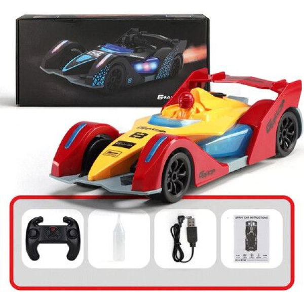 Electric Remote Control Car With Spray 2.4G F1 Electric Remote Control Racing Car (Red Or Black)