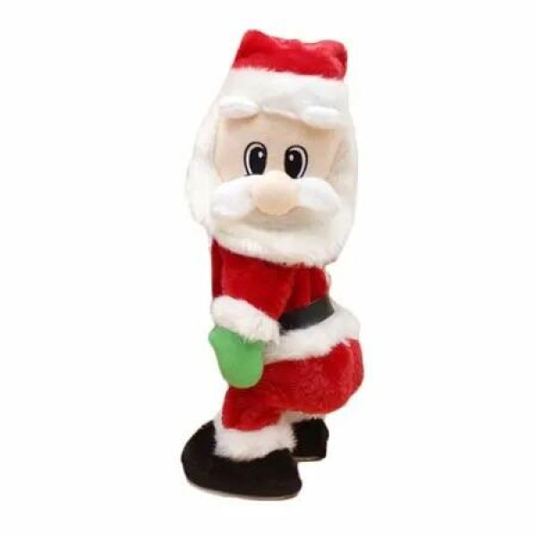 Electric Santa Claus Singing Dancing Toy Plush Christmas Gifts Festive Animated Musical Decoration Fun Interactive Playtime Battery Operated