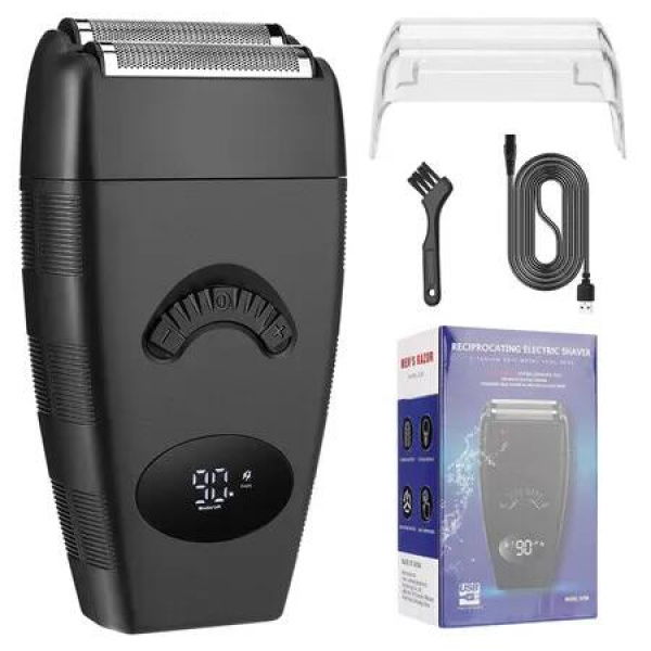 Electric Shavers 2 in 1 Double Shaver for Men Blade and Popup Beard Trimmer with Rechargeable 2 Head 3 Adjustable Speeds Men Beard Shaver