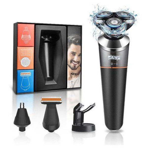 Electric Shavers For Men 3 In 1 Rotary Mens Shaver USB Quick Charging Electric RazorIPX7 Waterproof