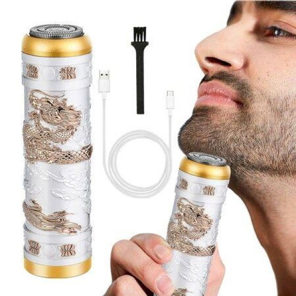 Electric Shavers For Men Professional Gold Dragon Razor Mini Razor Beard Trimmer Electric Shavers With Charging Cable For Father