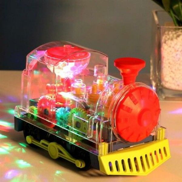 Electric Universal Gear Train Toy Set With Light And Music