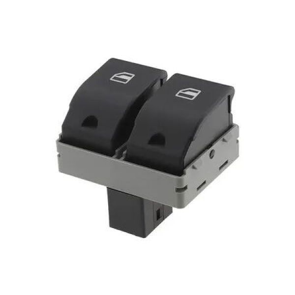 Electric Window Switch Replacement 6Q0959858, 6Q0959858A Compatible with VW Polo 9N, Fox 5Z1, Seat Ibiza, Cordoba 4 Pins Connection Window Switch