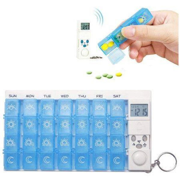 Electronic Digital Pill Box Pill Box Automatic Pill Dispenser With Weekly Digital Pill Organiser